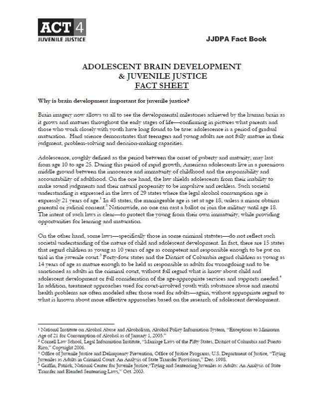 Adolescent Brain Development